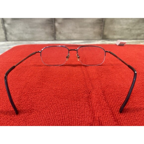 Stetson Zyloware 058 Eyeglass Frame Only XL-19 Mens Silver Half Rim Square 56-18 - Picture 5 of 9